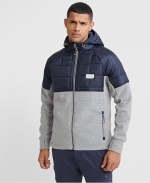 Superdry Polar Fleece Hybrid Férfi Kabát Szürke | YFSXC6428